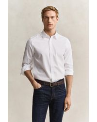 GANT - Regular Fit Dobby Striped Shirt - Lyst