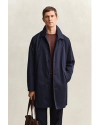 GANT - Cotton Blend Car Coat Evening - Lyst
