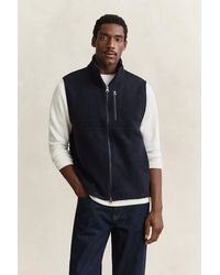 GANT - Fleece Vest Evening - Lyst