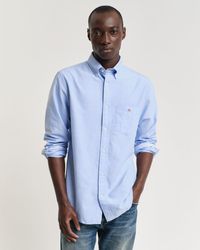 GANT - Seasonal Essential Regular Fit Archive Shield Oxford Shirt () - Lyst