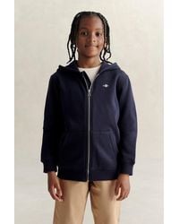 GANT - Teens Shield Zip Hoodie Evening - Lyst