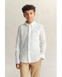 GANT - Teens Teen Boys Shield Poplin Shirt - Lyst