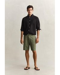 GANT - Linen Shorts - Lyst