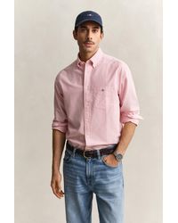 GANT - Banker Stripe Classic Oxford Shirt - Lyst