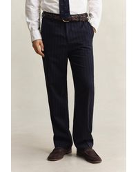 GANT - Tonal Pinstriped Suit Pants Evening - Lyst