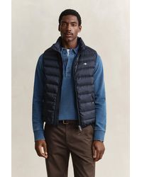 GANT - Light Down Vest Evening - Lyst