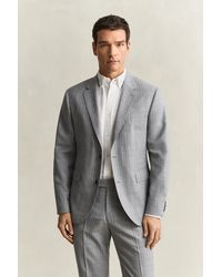 GANT - Pinstriped Suit Jacket Melange - Lyst