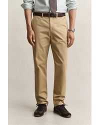 GANT - Classic Regular Chinos Dark - Lyst
