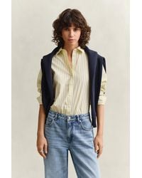 GANT - Regular Fit Classic Striped Poplin Shirt - Lyst