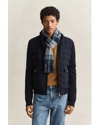 GANT - Hybrid Insulated Flannel Jacket Evening - Lyst