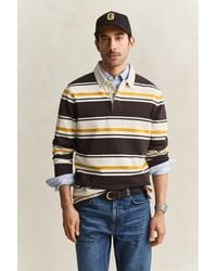 GANT - Striped Heavy Rugger - Lyst