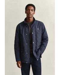 GANT - Quilted Windcheater Mid-Length Jacket - Lyst
