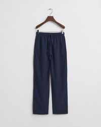 GANT - Teens Teen Boys Cotton Linen Pants - Lyst