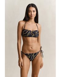 GANT - Printed Side Tie Bikini Bottoms Evening - Lyst