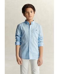 GANT - Teens Teen Boys Linen Blend Shirt - Lyst