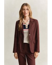 GANT - Linen Stretch Blazer - Lyst