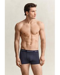 GANT - 3-Pack Dot Print Trunks Marine - Lyst