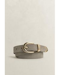 GANT - Suede Metal Belt - Lyst