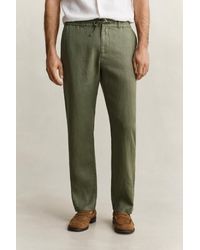 GANT - Linen Pants - Lyst
