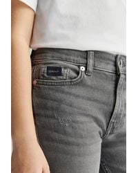 GANT - Teens Teen Boys Straight Fit Jeans - Lyst