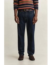GANT - Straight Jeans Dark - Lyst