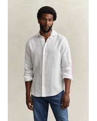 GANT - Linen Shirt - Lyst