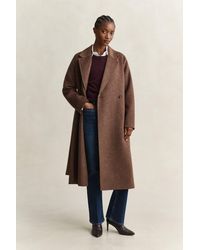 GANT - Handstitched Belted Coat Deep - Lyst