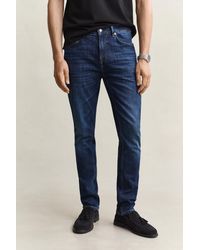 GANT - Slim Jeans Mid Worn In - Lyst