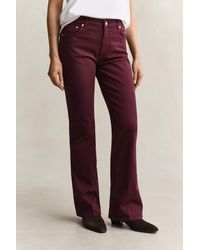 GANT - Slim Flared Color Jeans - Lyst
