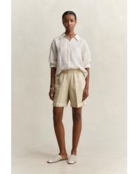 GANT - Linen Blend Shorts - Lyst