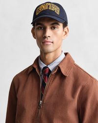GANT - Graphic Cotton Twill Cap Evening - Lyst