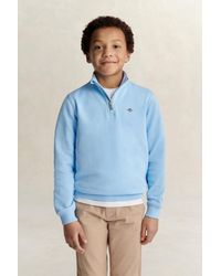 GANT - Teens Teen Boys Half Zip Sweatshirt - Lyst