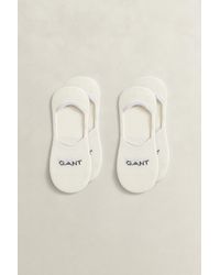 GANT - 2-Pack Invisible Socks Eggshell - Lyst