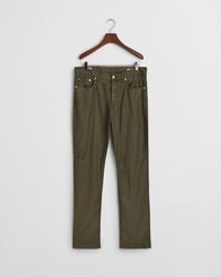 GANT - Regular Fit Cotton Linen Jeans - Lyst