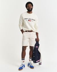 GANT - Regular Fit Sunfaded Chino Shorts - Lyst