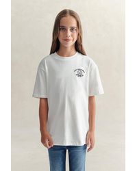 GANT - Teens Teen Girls Graphic T-Shirt Cream - Lyst