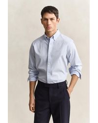 GANT - Regular Fit Pinpoint Oxford Shirt - Lyst