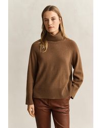 GANT - Wool Cashmere Turtleneck Sweater Warm - Lyst