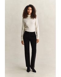 GANT - Flared Velvet Pants - Lyst