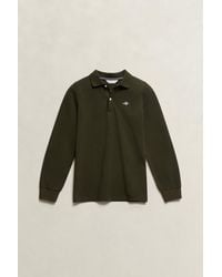 GANT - Teens Teen Boys Shield Long Sleeve Polo Shirt Dark Moss - Lyst