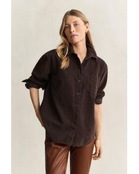 GANT - Relaxed Corduroy Shirt Deep - Lyst