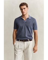 GANT - Sunfaded Polo Sweater Classic - Lyst