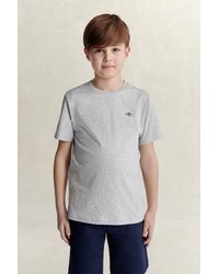 GANT - Teens Shield T-Shirt Melange - Lyst