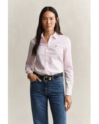 GANT - Stretch Oxford Shirt Light - Lyst