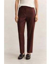 GANT - Tailored Linen Stretch Pants - Lyst