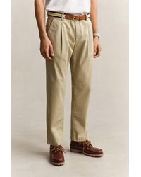 GANT - Regular Fit Cotton Twill Chinos Woody - Lyst