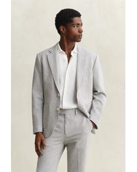 GANT - Seersucker Suit Jacket Eggshell - Lyst