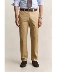 GANT - Regular Fit Smart Chinos Dark - Lyst