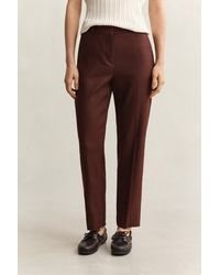 GANT - Tailored Linen Stretch Pants - Lyst