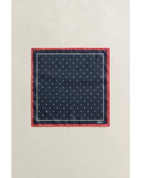 GANT - Dot Pocket Square Marine - Lyst